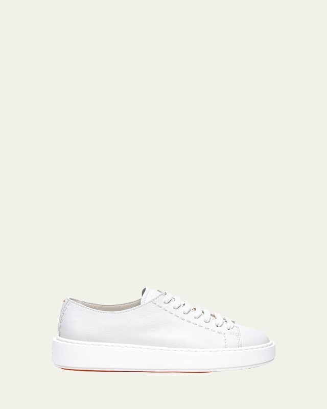 Clean Low-Top Leather Sneakers